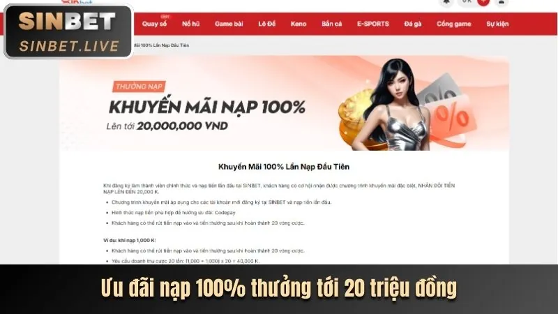 Màn hình điện thoại Android hiển thị trang web ga65 nổ hũ